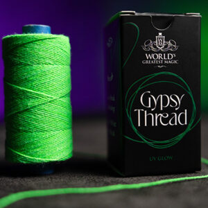 WGM UV GLOW GYPSY THREAD GREEN REFILL SPOOL by Murphy’s Magic  – Trick