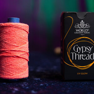 WGM UV GLOW GYPSY THREAD ORANGE REFILL SPOOL by Murphy’s Magic  – Trick