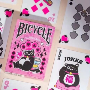 Bicycle Cat (Pink) Playing Cards by US Playing Card Co.