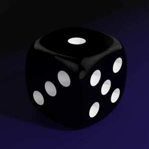 Magnetic Die (Black) by Iarvel Magic