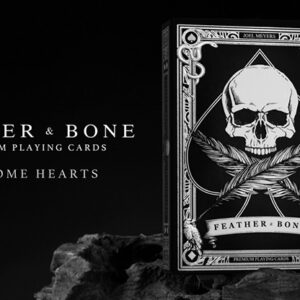 Feather & Bone: The Chrome Hearts (Foil) Playing Cards by Joel Meyers