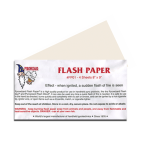 Theatre Effects Pyrowizard™ Flash Paper Sheets – 4 sheets 8″x9″