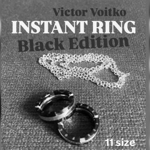 Instant Ring (silver/black, Size 11) by Viktor Voitko
