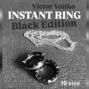 Instant Ring (silver/black, Size 10) by Viktor Voitko