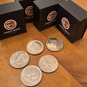 Expanded Shell Half Dollar (plus 4 Regular Coins) by Tango Magic