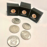 Expanded Shell Eisenhower Dollar (plus 4 Regular Coins) by Tango Magic