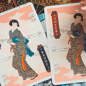 The Great Wave off Kanagawa V3 (Autumn Maple / Peachy Pink) Playing Cards