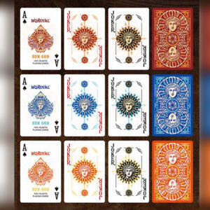 Sun God Greek Mythology Themed Red Edition Playing Cards