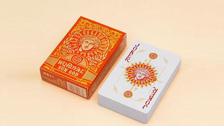 Sun God Greek Mythology Themed Orange Edition Playing Cards - Imagen 2