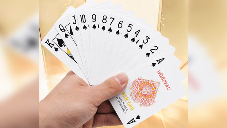 Sun God Greek Mythology Themed Orange Edition Playing Cards - Imagen 3