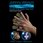 Johnny Wong’s Double Face Super Triple Coin (Eisenhower Dollar Size) by Johnny Wong