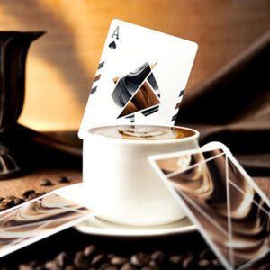 Flexible Mocha Mousse Playing Cards by TCC