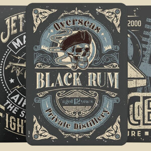 Black Rum Playing Cards