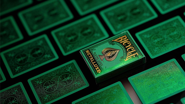 Bicycle Metalluxe Green Playing Cards by US Playing Card Co. - Imagen 2