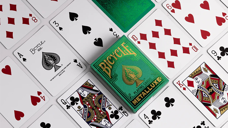 Bicycle Metalluxe Green Playing Cards by US Playing Card Co. - Imagen 3