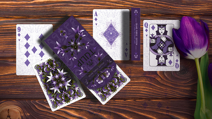 Grand Tulip Purple Playing Cards by Dutch Card House Company - Imagen 2