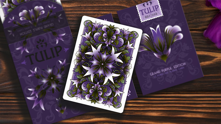Grand Tulip Purple Playing Cards by Dutch Card House Company - Imagen 4