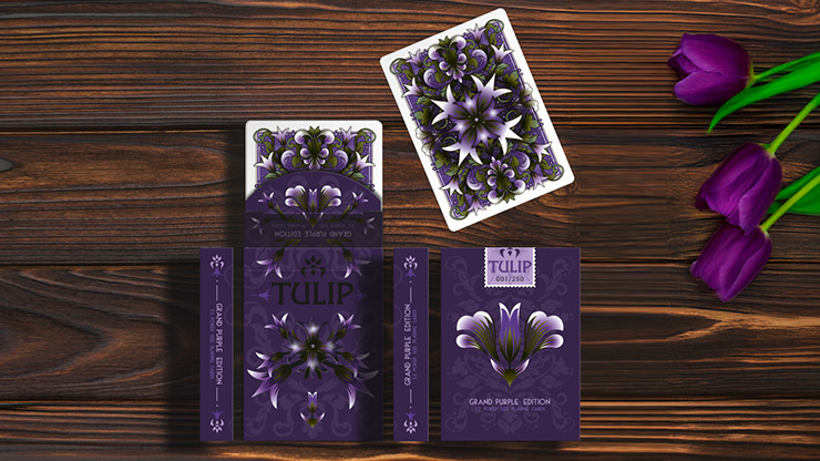 Grand Tulip Purple Playing Cards by Dutch Card House Company