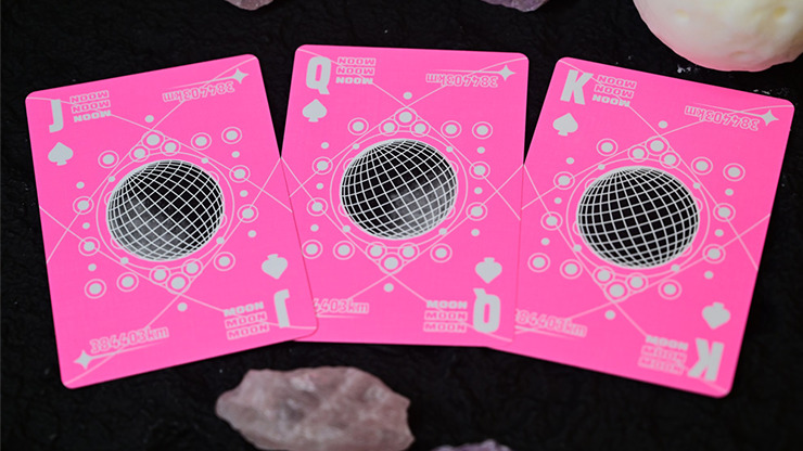 Moon (Pink) Playing Cards - Imagen 2