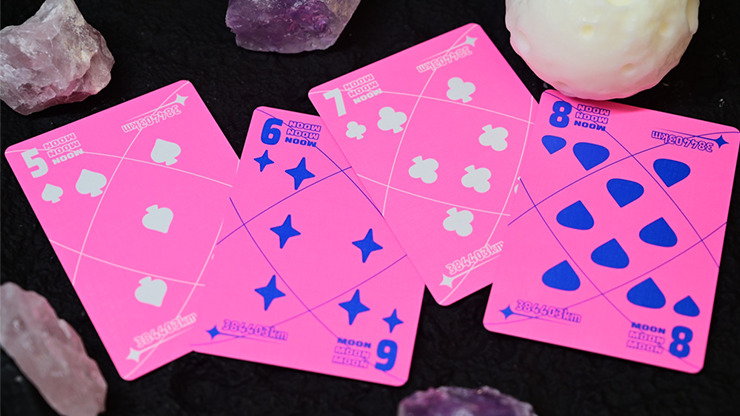 Moon (Pink) Playing Cards - Imagen 3