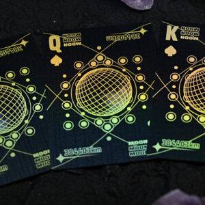 Moon (Black Holo) Playing Cards