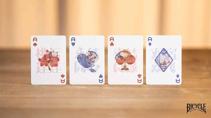 Bicycle Mascot (Tiger Sniffs the Rose) Playing Cards - Imagen 2