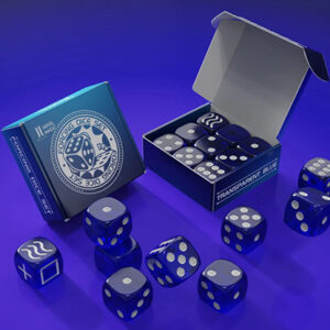 Forcing Dice Set by IARVEL Magic (Transparent Blue)