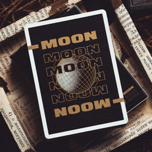 Moon (Black) Playing Cards