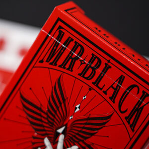 Mr. Black V1 (Red) Playing Cards