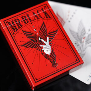 Mr. Black V1 (Red) Playing Cards