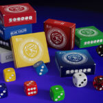 Regular Dice Set (9 Normal Dice) by IARVEL Magic (Green)