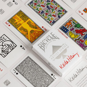 Bicycle Keith Haring (Box Set Red and Blue) Playing Cars by US Playing Cards