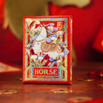 Year of the Horse (Red) Playing Cards by TCC Fashion