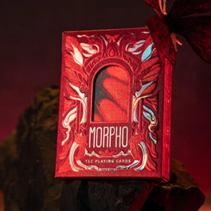 Morpho V2 (Carmine / Red) Playing Cards by TCC Fashion