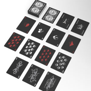 Schrodinger’s Cat: Quantum Gilded Dead Black Playing Cards
